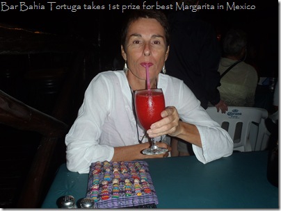 BEST MARGARITAS at the Bahia Tortuga in Isla Mujeres