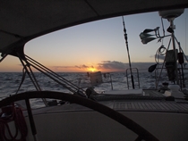 m_Beautiful sunset during crossing